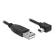 DELOCK USB 2.0-A male  USB mini-B 5pin male angled 3m