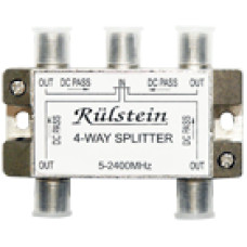 F 4-es splitter (5-1000MHz) Szélessávú 4-es antennajel elosztó, 5-2400 MHz, F csatlakozás, fémház.