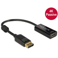 DELOCK Átalakító Displayport 1.2 male to HDMI female 4K passzív, fekete