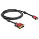 DELOCK kábel HDMI male to DVI male, 2m