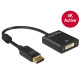 DELOCK Átalakító Displayport 1.2 male to DVI female 4K aktív, fekete