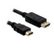 DELOCK KÁBEL DP Port - HDMI 2m (82587)