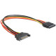 DELOCK Cable Power SATA 15 Pin male  SATA 15 Pin female extension 30cm (60131)