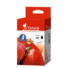 VICTORIA 550 Tintapatron Pixma iP7250, MG5450, MG6350 nyomtatókhoz, VICTORIA fekete, 22ml