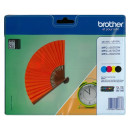 BROTHER LC129XLB/LC125XLCMY multipack MFC-J6520 nyomtatóhoz, BROTHER bk+c+m+y, 1*2400 o., 3*1200 o.