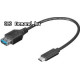 BRAND USB3.1 C-A 0,2m hosszabító Fekete 67894