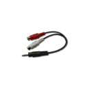 Audio kábel Jack 3.5mm apa 2x RCA Aljzat  , 0.2m, CCA-406