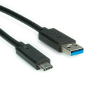 ROLINE Kábel USB 3.1 A-C, M/M 0.5m