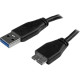 STARTECH - USB3 BASED 20 SLIM USB 3.0 MICRO B CABLE