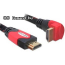 Kab Mon HDMI - HDMI with Eth. 90 fok A-A 3m Delock 82687