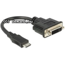 Fordító HDMI C-Male - DVI 24+5 pólusú Female Delock 65564