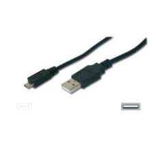 Assmann USB 2.0 csatlakozókábel,  A/M - microB/M AK-300110-018-S