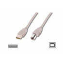 Assmann USB 2.0 kábel,  A m / B m , 3,0m AK-300102-030-E