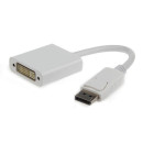 Gembird Displayport male to DVI (24+5) female adapter, white A-DPM-DVIF-002-W