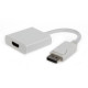 Gembird Displayport male to HDMI female adapter, 10cm A-DPM-HDMIF-002-W