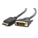 Gembird cable Displayport (M) -  DVI-D (24+1) 3m CC-DPM-DVIM-3M