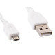 Gembird micro USB 2.0 cable AM-MBM5P 1m, white CCP-MUSB2-AMBM-W-1M