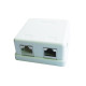 Gembird single jack surface mount box 2xRJ45 cat.5 half-shielded keystone, white NCAC-HS-SMB2