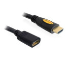 Delock magas sebességű HDMI hosszabbító kábel, Ethernettel, A apa / anya, 3 m 83081