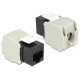 Delock Keystone Module RJ45 female  LSA Cat.6 UTP black 86340