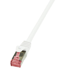 LogiLink CAT6 S/FTP Patch kábel PrimeLine AWG27 PIMF LSZH white 30m CQ2121S