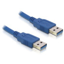 Delock kábel, USB 3.0-A M/M, 1.5m 82430