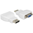 Delock Adapter Displayport 1.1 male  VGA female white 65568