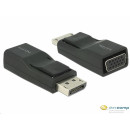 DELOCK Átalakító Displayport 1.2 male to VGA female, fekete 65653