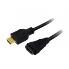 LOGILINK HDMI 1.4 kábel, HDMI apa/anya, arany, 2m CH0056