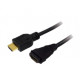 LOGILINK HDMI 1.4 kábel, HDMI apa/anya, arany, 2m CH0056