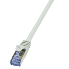 LOGILINK - Patchcord Cat.6A 10G S/FTP PIMF PrimeLine 0,50m grey CQ3022S