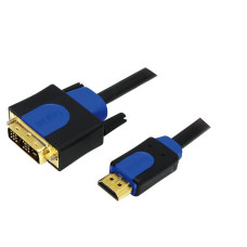 LOGILINK HDMI-DVI kábel, HQ, 3 m CHB3103