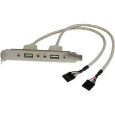 STARTECH - USB3 BASED USB FEMALE SLOT PLATE ADAPTER   USBPLATE