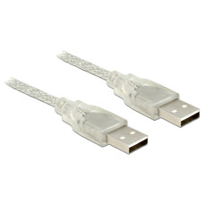 Delock USB 2.0-s kábel A-típusú csatlakozódugóval  USB 2.0-s, A-típusú csatlakozódugóval 2 m 83889