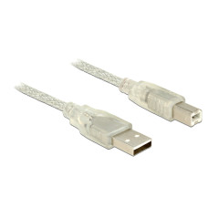 Delock USB 2.0-s kábel A-típusú csatlakozódugóval  USB 2.0-s, B-típusú csatlakozódugóval 1 m 83892