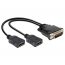 Delock DMS-59 apa  2 x HDMI anya adapter, 20 cm 65280