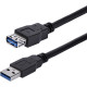 STARTECH 1M BLACK USB 3 EXTENSION CABLE  USB3SEXT1MBK