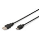 ASSMANN USB 2.0 HighSpeed  Cable USB A M (plug)/miniUSB B (5pin) M (plug) 3m bl AK-300108-030-S