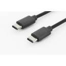 ASSMANN USB 3.0 SuperSpeed Connection Cable USB C M(plug)/USB C M(plug) 1,8m bla AK-300138-018-S