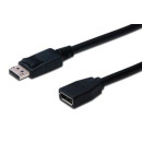 ASSMANN DisplayPort 1.2 Extension cable DP M (plug)/DP F (jack) 2m black AK-340200-020-S