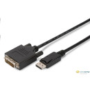 ASSMANN Displayport 1.1a Adapter Cable DP M(plug)/DVI-D (24+1) M(plug) 3m black AK-340301-030-S