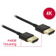 Delock Nagysebességű HDMI-kábel Ethernettel - HDMI-A  HDMI-A, 3D,4K, 1,5 m, vékony, prémium 84772