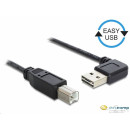 Delock EASY-USB 2.0 -A apa hajlított  USB 2.0-B apa kábel, 2 m 83375