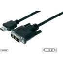 ASSMANN HDMI 1.3 Standard Adapter Cable HDMI A M (plug)/DVI-D(18+1) M (plug) 10m AK-330300-100-S