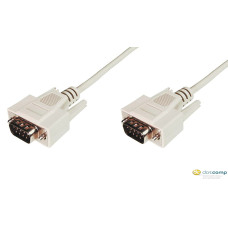 ASSMANN RS232 Connection Cable DSUB9 M (plug)/DSUB9 M (plug) 2m beige AK-610107-020-E