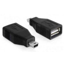 DELOCK Adapter USB mini male - USB micro-A+B female (65155)