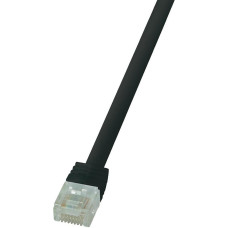 RJ45 Hálózati csatlakozókábel, CAT 6 U/UTP [1x RJ45 dugó - 1x RJ45 dugó] 3 m, fekete LogiLink CF2063U