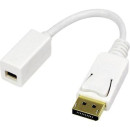 DisplayPort csatlakozó átalakító adapter [1x Mini DisplayPort aljzat - 1x DisplayPort dugó] LogiLink CV0040