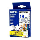 BROTHER TZE-243 LAMINATED TAPE 18MM 8M BLUE ON WHITE