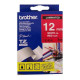 BROTHER TZE-435 LAMINATED TAPE 12MM 8M WHITE ON RED